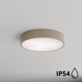 Brilagi - Badrum takbelysning med sensor CLARE 3xE27/72W/230V diameter 40 cm IP54 beige
