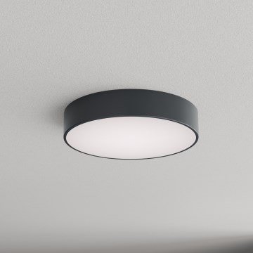 Brilagi - Badrumsarmatur för tak med rörelse- och skymningssensor CLARE 3xE27/24W/230V Ø 40 cm, antracit, IP54