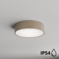 Brilagi - Badrumsarmatur med sensor CLARE 2xE27/24W/230V Ø 30 cm IP54 beige
