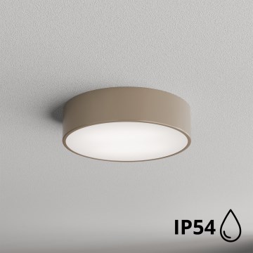 Brilagi - Badrumsarmatur med sensor CLARE 2xE27/24W/230V Ø 30 cm IP54 beige