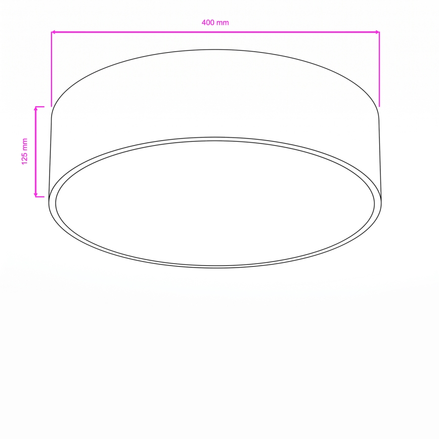 Brilagi - Badrumsarmatur POOL 3xE27/15W/230V Ø 40 cm IP54 svart