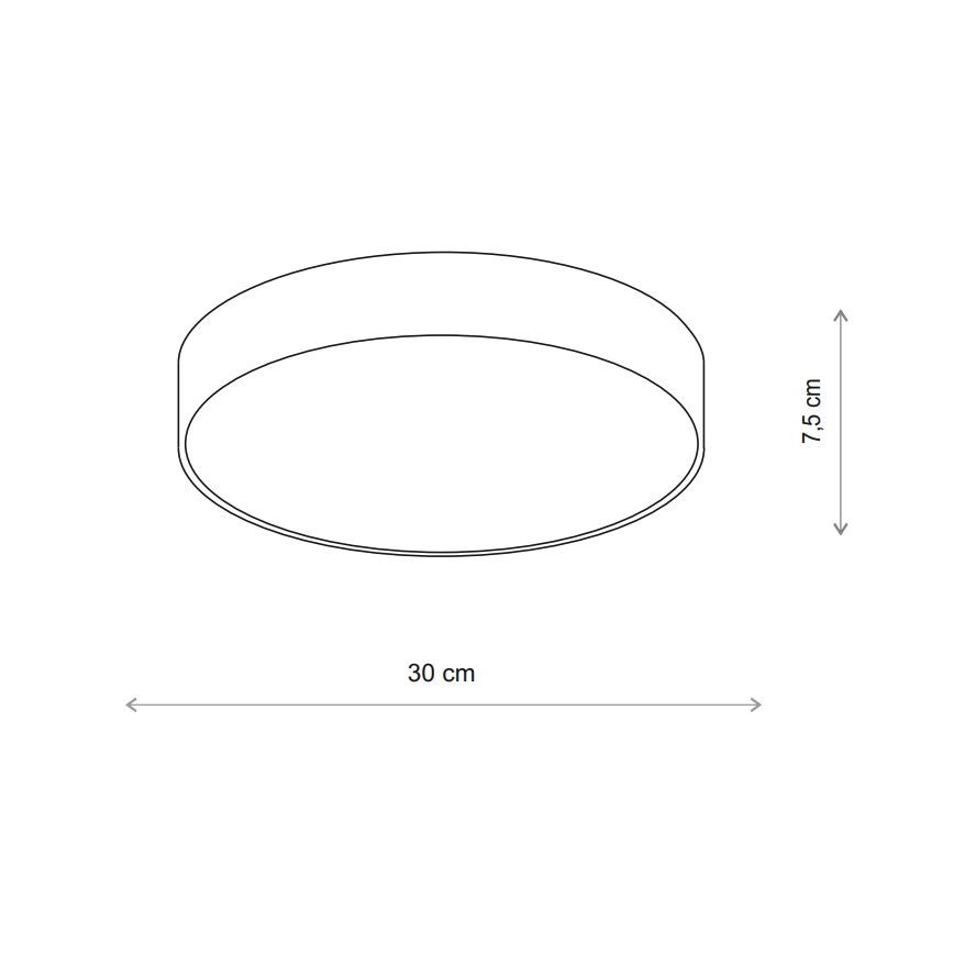 Brilagi - Badrum takbelysning med sensor CLARE 2xE27/48W/230V diameter 30 cm IP54 beige