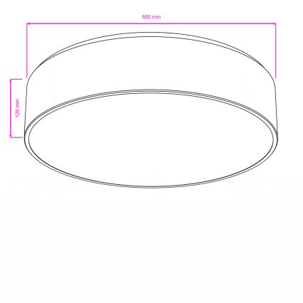 Brilagi - Badrumsplafond POOL 4xE27/15W/230V, Ø 50 cm, IP54, vit