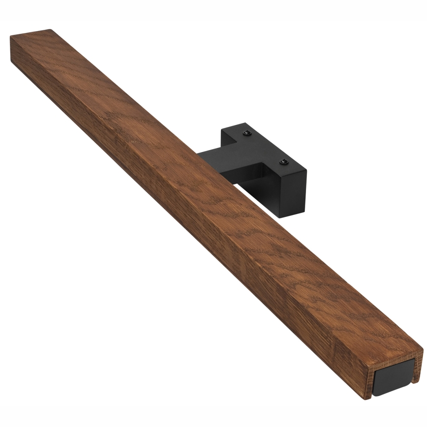 Brilagi - Badrumsspegel med LED-belysning WOODY MIRROR LED/12W/230V 60 cm IP44 ek körsbär/svart