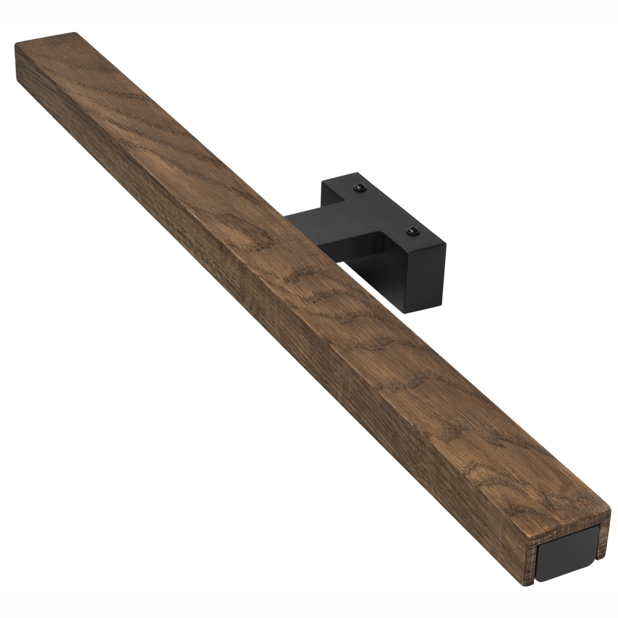 Brilagi - Badrumsspegel med LED-belysning WOODY MIRROR LED/12W/230V 60 cm IP44 ek valnöt/svart