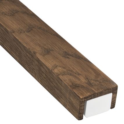 Brilagi - Badrumsspegel med LED-belysning WOODY MIRROR LED/15W/230V 90 cm IP44 ek valnöt/vit