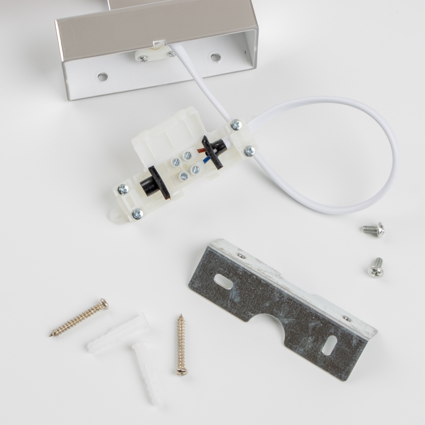 Brilagi - Badrumsspegel med LED-belysning WOODY MIRROR LED/8W/230V 40 cm IP44 ek/skinande krom