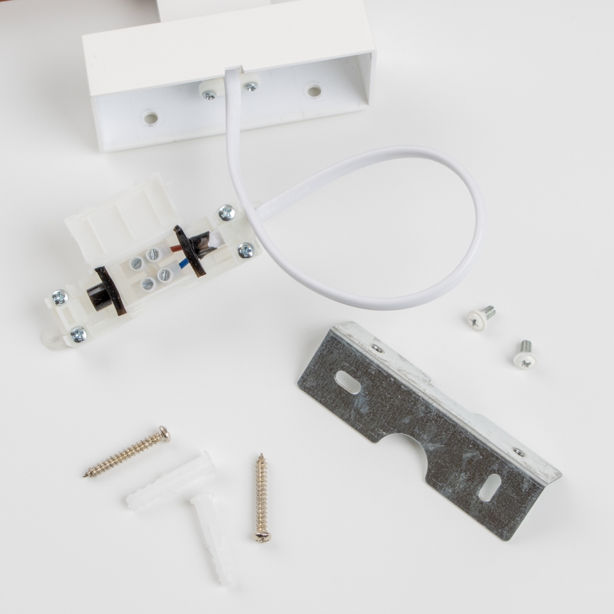 Brilagi - Badrumsspegel med LED-belysning WOODY MIRROR LED/8W/230V 40 cm IP44 ek/vit