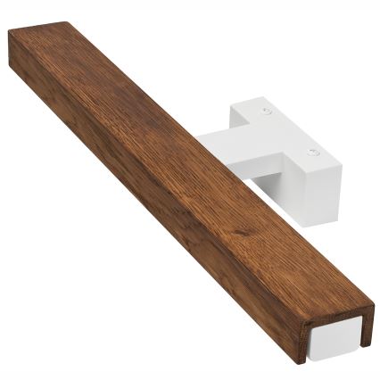 Brilagi - Badrumsspegel med LED-belysning WOODY MIRROR LED/8W/230V 40 cm IP44 ek körsbär/vit