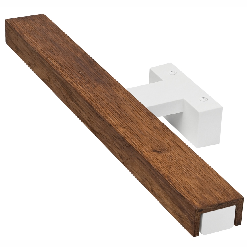 Brilagi - Badrumsspegel med LED-belysning WOODY MIRROR LED/8W/230V 40 cm IP44 ek körsbär/vit