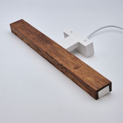 Brilagi - Badrumsspegel med LED-belysning WOODY MIRROR LED/8W/230V 40 cm IP44 ek körsbär/vit