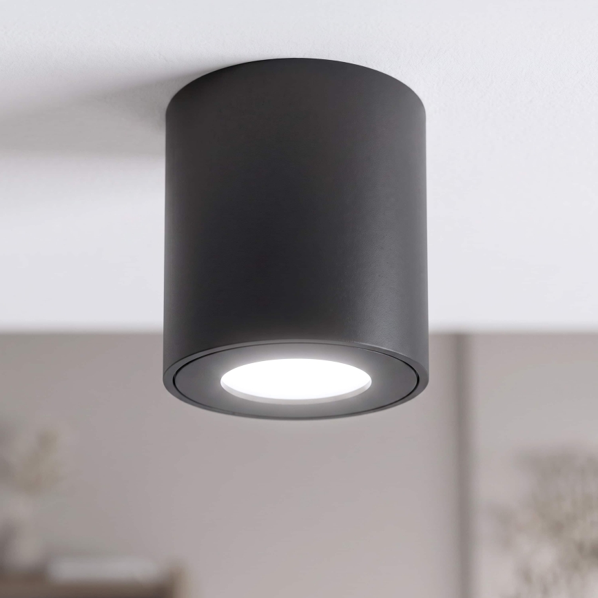 BRILAGI - Badrumsspotlight MIA 1xGU10/30W/230V 84x80 mm svart IP54