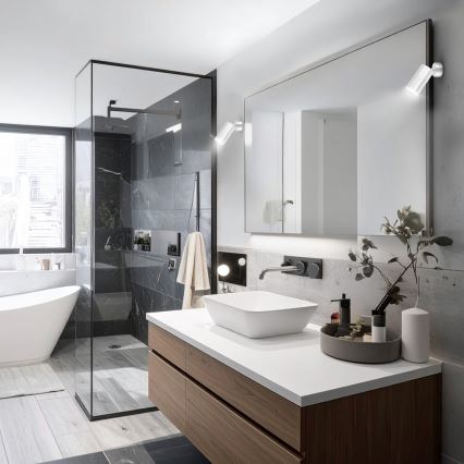 Brilagi - Badrumsspotlight SELE 1xGU10/30W/230V IP44 skinande krom