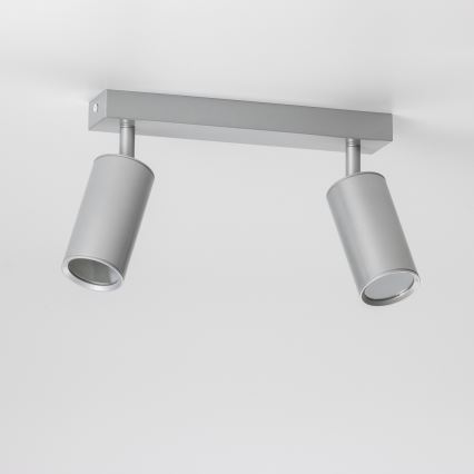 Brilagi - Badrumsspotlight SELE 2xGU10/30W/230V IP44 silver