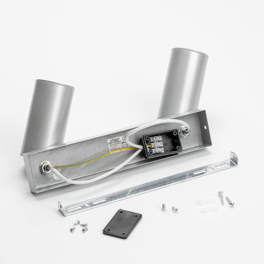 Brilagi - Badrumsspotlight SELE 2xGU10/30W/230V IP44 silver