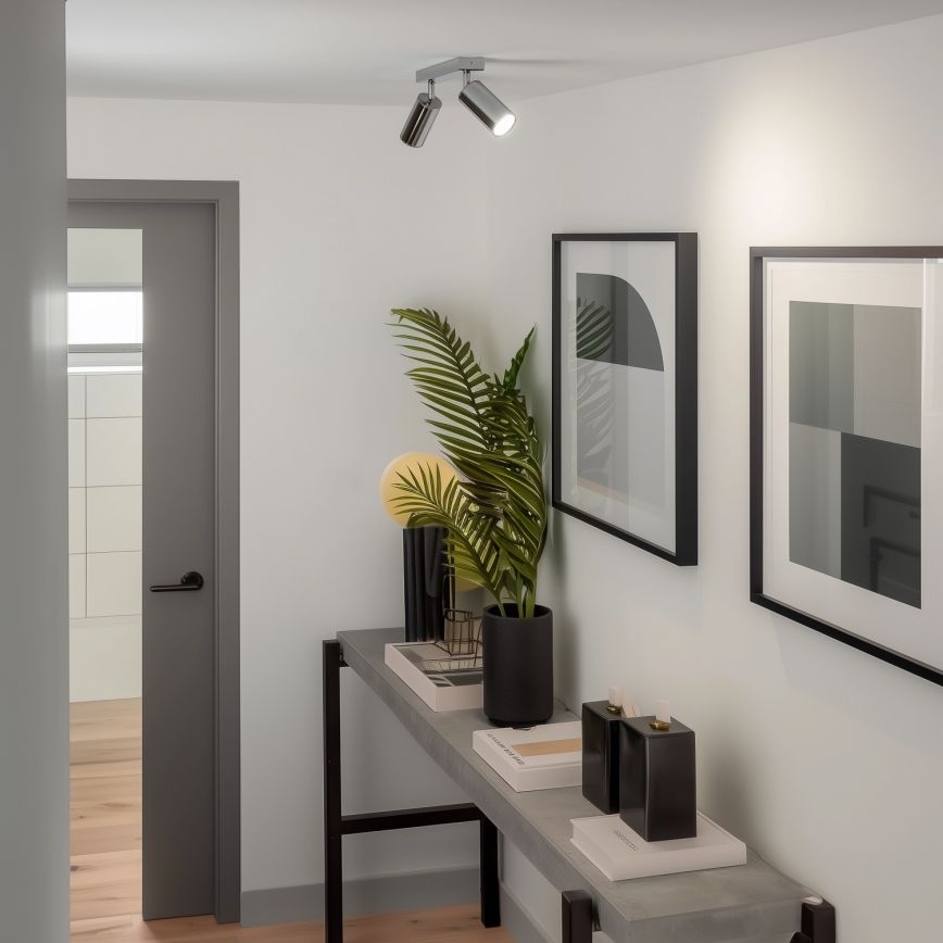 Brilagi - Badrumsspotlight SELE 2xGU10/30W/230V IP44 skinande krom