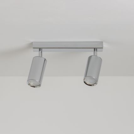 Brilagi - Badrumsspotlight SELE 2xGU10/30W/230V IP44 skinande krom