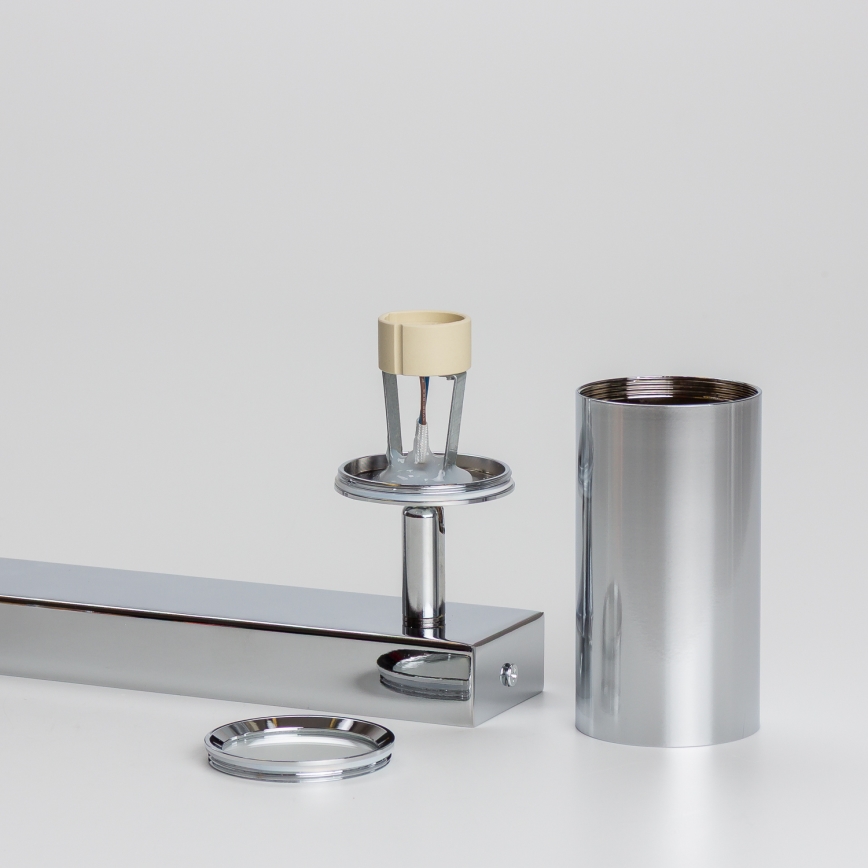 Brilagi - Badrumsspotlight SELE 2xGU10/30W/230V IP44 skinande krom