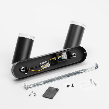 Brilagi - Badrumsspotlight SELE 2xGU10/30W/230V IP44 svart