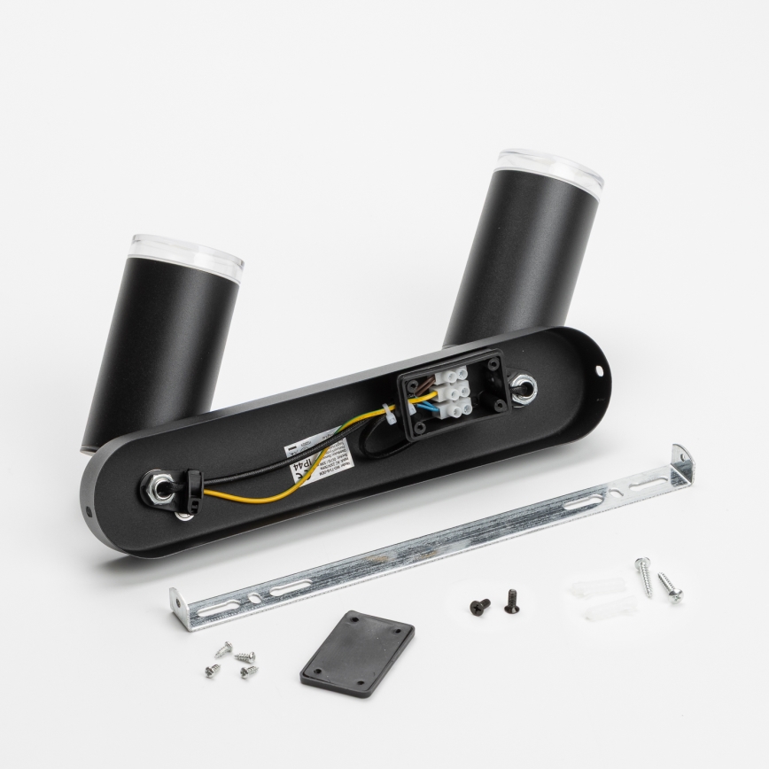 Brilagi - Badrumsspotlight SELE 2xGU10/30W/230V IP44 svart