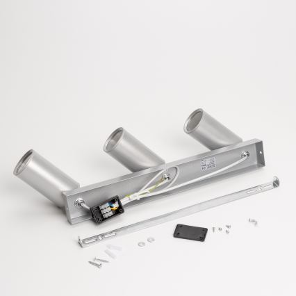 Brilagi - Badrumsspotlight SELE 3xGU10/30W/230V IP44 silver