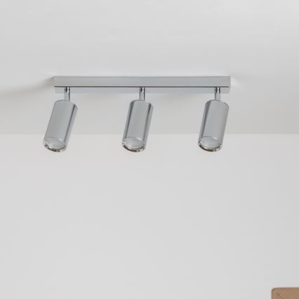 Brilagi - Badrumsspotlight SELE 3xGU10/30W/230V IP44 skinande krom