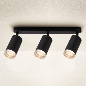 Brilagi - Badrumsspotlight SELE 3xGU10/30W/230V IP44 svart