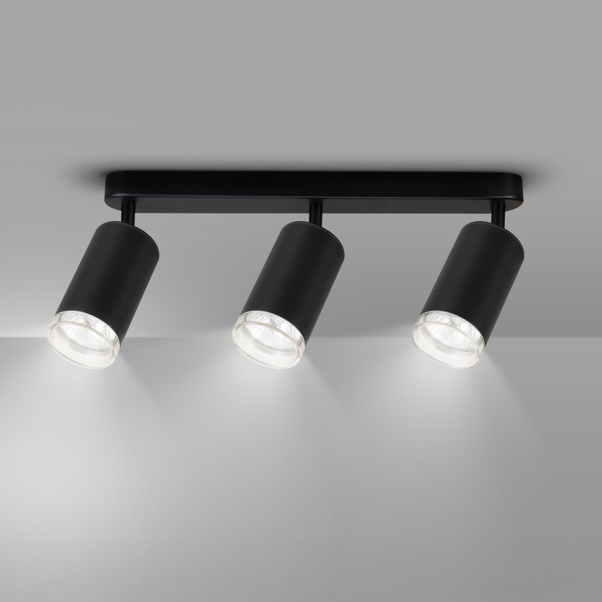 Brilagi - Badrumsspotlight SELE 3xGU10/30W/230V IP44 svart