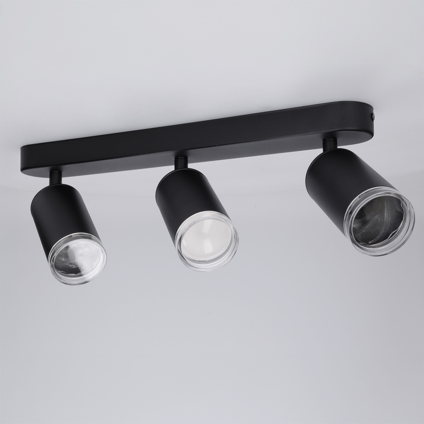 Brilagi - Badrumsspotlight SELE 3xGU10/30W/230V IP44 svart