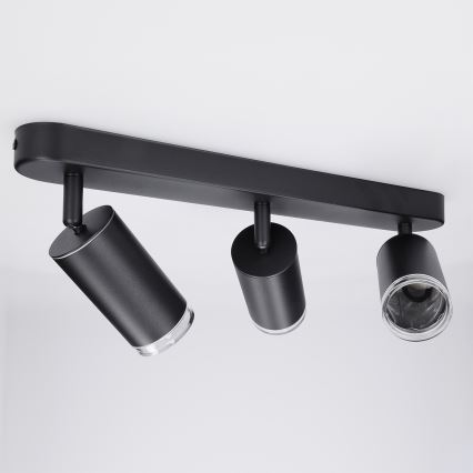 Brilagi - Badrumsspotlight SELE 3xGU10/30W/230V IP44 svart