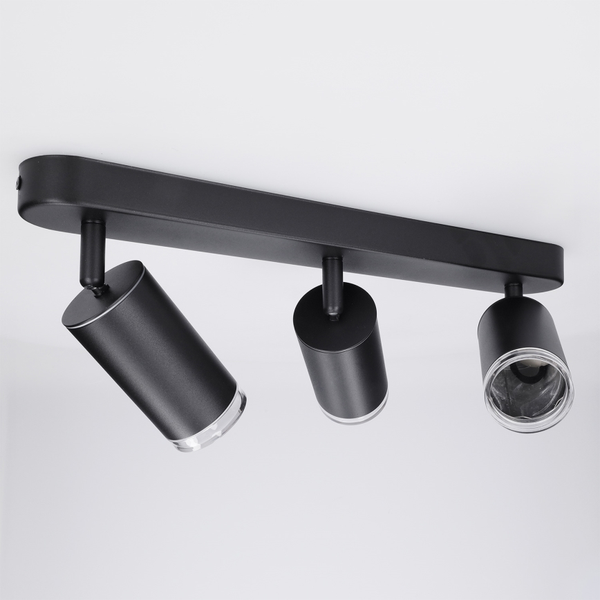 Brilagi - Badrumsspotlight SELE 3xGU10/30W/230V IP44 svart