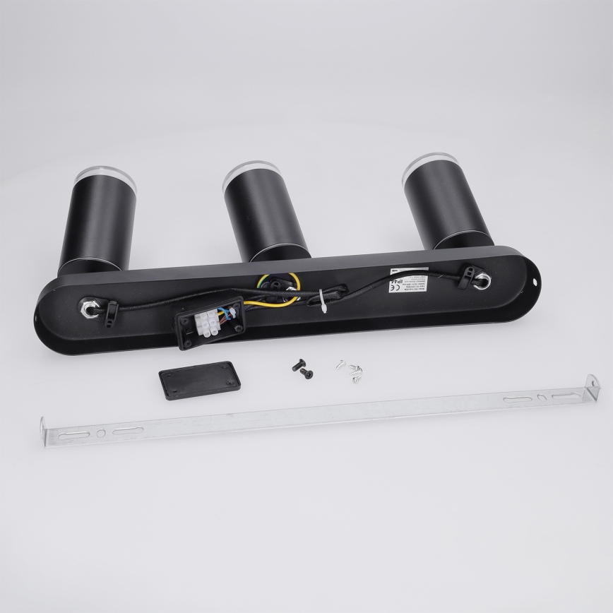Brilagi - Badrumsspotlight SELE 3xGU10/30W/230V IP44 svart