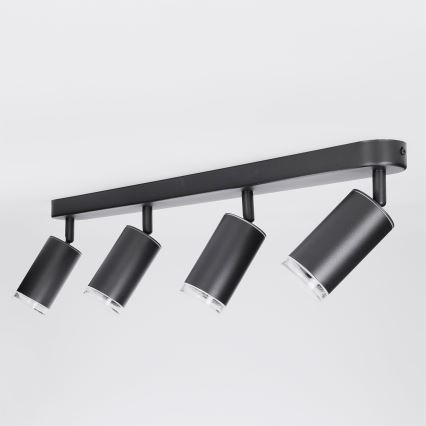 Brilagi - Badrumsspotlight SELE 4xGU10/30W/230V IP44 svart
