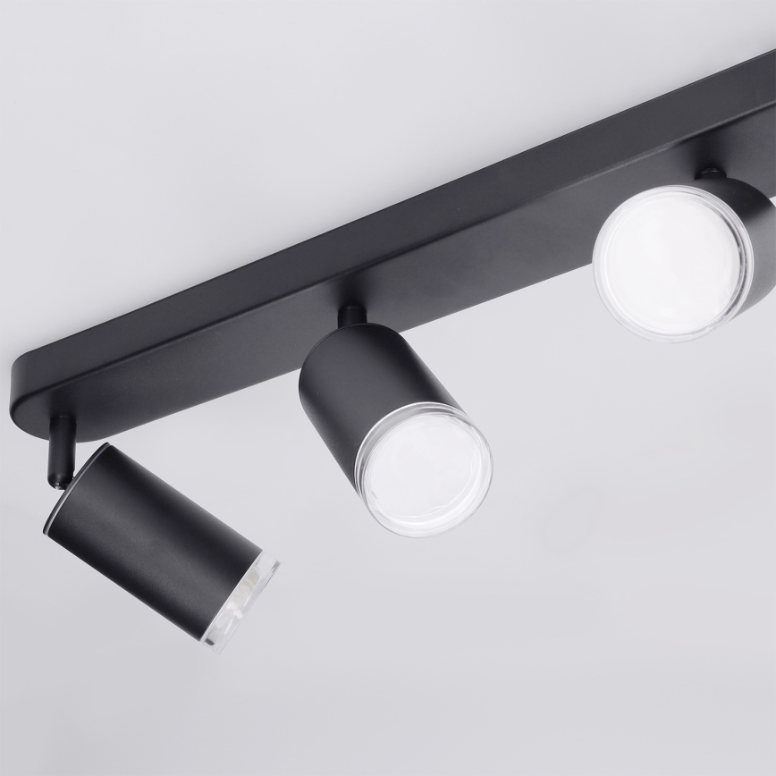 Brilagi - Badrumsspotlight SELE 4xGU10/30W/230V IP44 svart