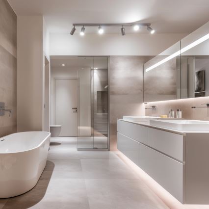 Brilagi - Badrumsspotlight SELE 6xGU10/30W/230V IP44 silver