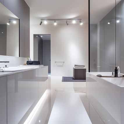 Brilagi - Badrumsspotlight SELE 6xGU10/30W/230V IP44 skinande krom