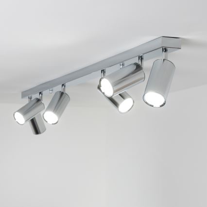 Brilagi - Badrumsspotlight SELE 6xGU10/30W/230V IP44 skinande krom