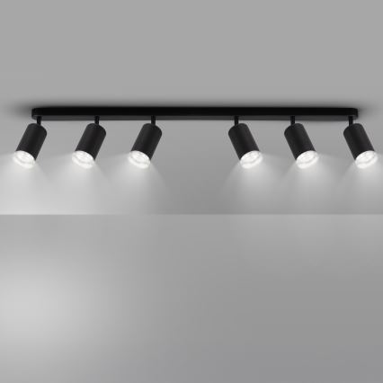 Brilagi - Badrumsspotlight SELE 6xGU10/30W/230V IP44 svart