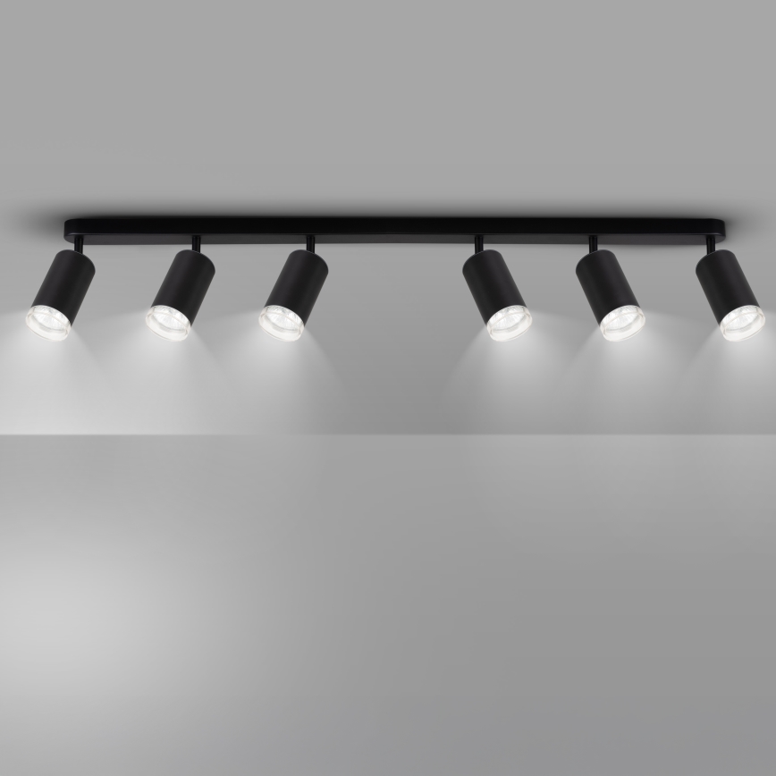 Brilagi - Badrumsspotlight SELE 6xGU10/30W/230V IP44 svart