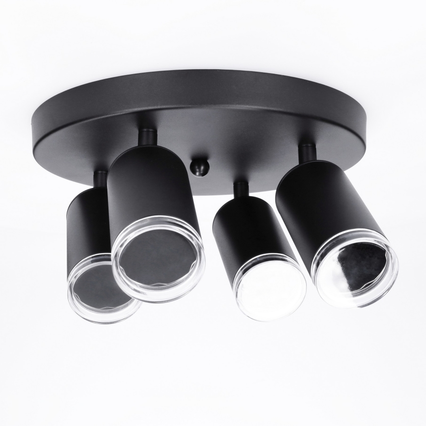 Brilagi - Badrumsspotlight SELE AQUA 4xGU10/30W/230V IP44 svart