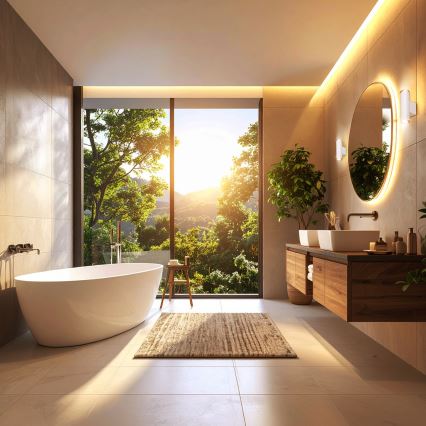 Brilagi - Badrum väggspotlight SELE AQUA 4xGU10/30W/230V IP44 vit