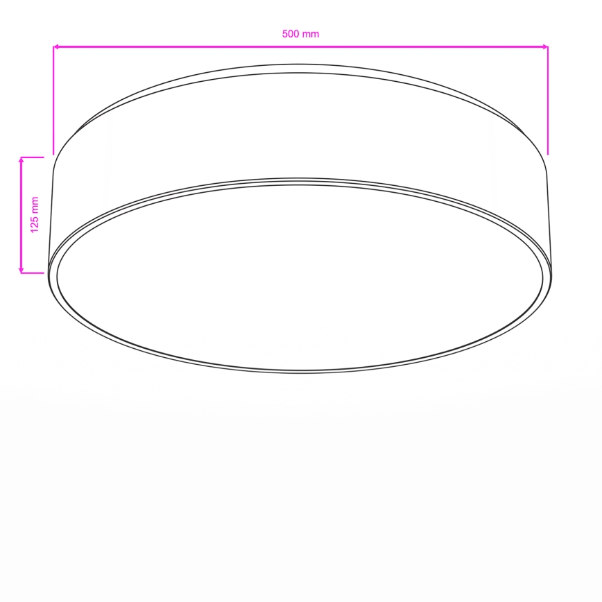 Brilagi - Badrumstakarmatur POOL 4xE27/15W/230V Ø 50 cm IP54 beige
