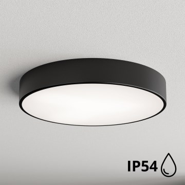 Brilagi - Badrumstaklampa CLARE 4xE27/24W/230V Ø 50 cm IP54 svart