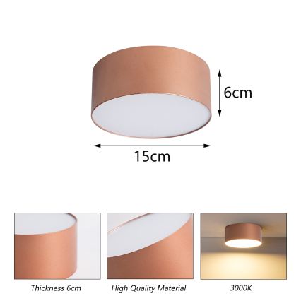 BRILAGI - Badrumstaklampa FORIS LED/20W/230V Ø 15 cm brons IP44 CRI 90