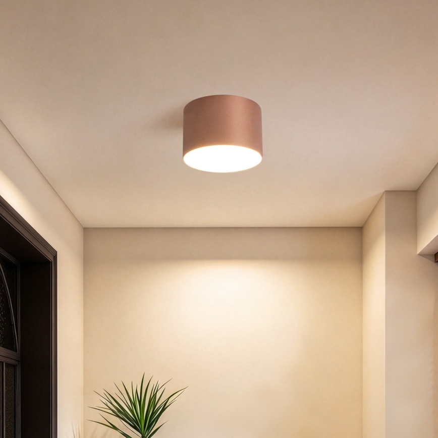 BRILAGI - Badrumstaklampa FORIS LED/9W/230V Ø 9 cm brons IP44 CRI 90