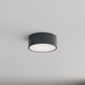 Brilagi - Badrumstaklampa med rörelse- och skymningssensor CLARE 1xE27/24W/230V Ø 20 cm antracit IP54