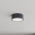 Brilagi - Badrumstaklampa med rörelse- och skymningssensor CLARE 1xE27/24W/230V Ø 20 cm antracit IP54