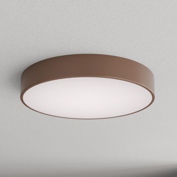 Brilagi - Badrumstaklampa med rörelse- och skymningssensor CLARE 4xE27/24W/230V Ø 50 cm brun IP54