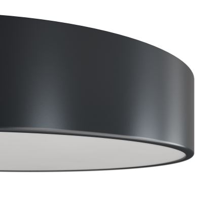 Brilagi - Badrumstaklampa med rörelse- och skymningssensor CLARE 1xE27/24W/230V Ø 20 cm antracit IP54
