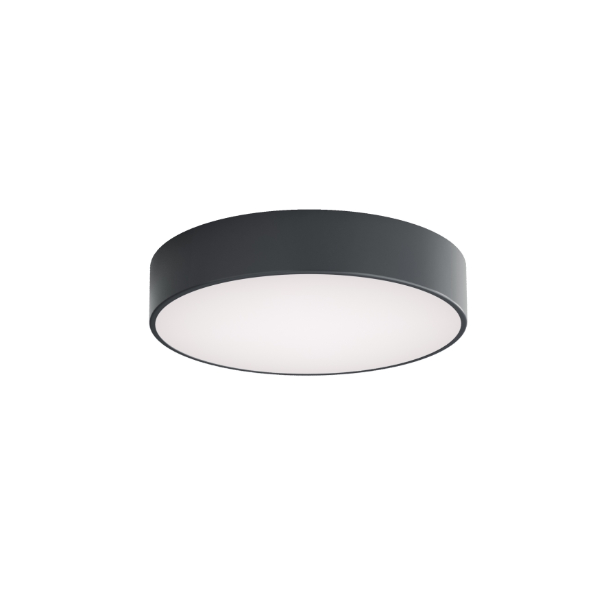 Brilagi - Badrumsarmatur för tak med rörelse- och skymningssensor CLARE 3xE27/24W/230V Ø 40 cm, antracit, IP54